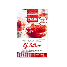 Gelatine hữu cơ dạng lá và dạng bột làm thạch - Sobo