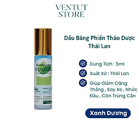 Mua Dầu Lăn Băng Phiến Thảo Dược Cher Aim Brand Borneol Inhaler 5ml Thái Lan