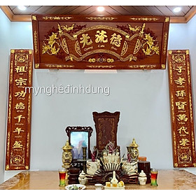 Mua BỘ HOÀNH PHI CÂU ĐỐI MINI BẰNG GỖ HƯƠNG ĐỎ SƠN PU GIẢ CỔ CAO CẤP .