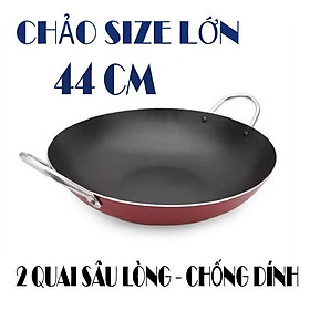 Chảo chống dính[AN TOÀN SỨC KHỎE] chảo sâu lòng 2 quai 44cm.