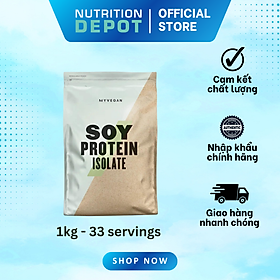 Bột Soy Protein Isolate Myprotein - Sữa bổ sung đạm từ đậu nành (túi 1kg) - Nutrition Depot Vietnam