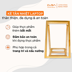 Mua Giá kê tản nhiệt laptop gỗ chuẩn xuất khẩu Châu Âu - Hàng chính hãng DUBA