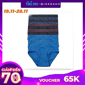 Bộ 6 Quần Lót Nam Dạng Tam Giác Giordano Cotton Briefs 0117701437