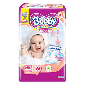 Miếng Lót Sơ Sinh Bobby Fresh Newborn 2 - 60 (60 Miếng)