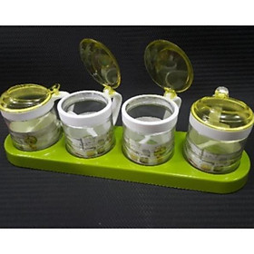 Mua Bình đựng gia vị bộ 4 thuỷ tinh cao cấp