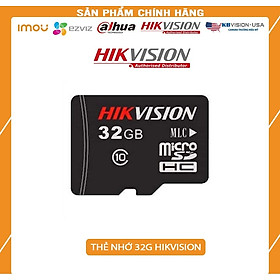 Thẻ nhớ Mirco SD HIKVISION 32GB - 92MB/s Class 10 chuyên dùng ghi hình cho các dòng camera IP, điện thoại, máy ảnh, máy tính bản - hàng chính hãng