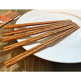 Mua Đũa gỗ dừa lửa cao cấp(10 đôi) không tẩm hoá chất độc hại tẩy gỗ thành phần gỗ tự nhiên an toàn sang bền đẹp