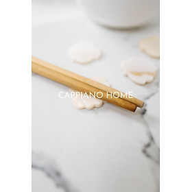 Gác Đũa, Kê Đũa Trai Trắng Hình Lá Sò Tinh Tế, Gác Đũa Trang Trí Decor Phong Cách Châu Á | Cappiano Home