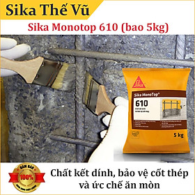 Mua Vữa kết nối xử lý bảo vệ bê tông bị rỗ tổ ông-Sika Monotop 610 (bao 5kg).