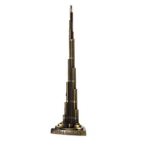 Mô hình nhà chọc trời Burj Khalifa cao 22 cm (Màu Vàng Rêu)