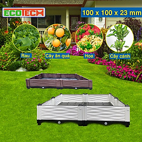 CHẬU GHÉP THÔNG MINH 100x100x23 Cm: Thẩm mỹ, kết cấu chắc, dễ lắp đặt, phù hợp mọi cây trồng đô thị.