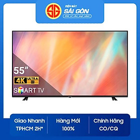 Smart tivi Samsung 4K 55 inch UA55AU7002KXXV - Hàng chính hãng