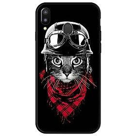 Ốp lưng dành cho điện thoại Samsung Galaxy M20 - Mèo Khăn Đỏ