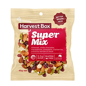 Hạt dinh dưỡng mix trái cây Super Mix Snack Packs Harvest Box - Bịch 45g