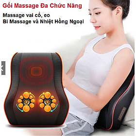 Gối Massage Cổ Vai Gáy Hồng Ngoại