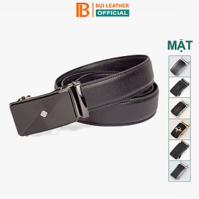 Thắt lưng nam, dây nịt nam da bò Saffiano 3 lớp Bụi Leather L106 - Khóa tự động, nhiều mặt khóa tùy chọn - Bảo hành 12 tháng