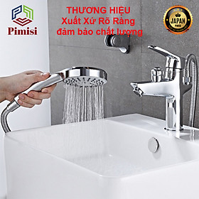 Vòi Chậu Liền Sen Pimisi PVS-108C Nóng Lanh (Lavabo 1 Lỗ) - Sáng Bóng, Cho Nhà Tắm | Chính Hãng
