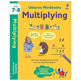 Sách học toán tiếng Anh: Usborne Workbooks Multiplying 7-8