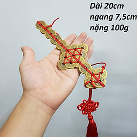 Mua Kiếm đan tiền xu ngũ đế bằng đồng phong thuỷ