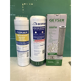 Mua Bộ 3 lõi lọc máy lọc nước Geyser Ecotar 4 - Made in Russia - Hàng chính hãng -  Loại bỏ vi khuẩn  vi rút  chất hữu cơ …