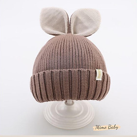 Mũ nón len beanie mùa đông gắn tai thỏ dễ thương cho bé ML198 Mimo Baby