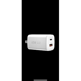 Củ sạc nhanh Wiwu Nano Gan PD + QC Fast Charger Wi-U012 cho điện thoại, máy tính bảng sạc nhanh 65W - Hàng chính hãng