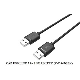 Mua CÁP USB 2 ĐẦU ĐỰC 2.0 - 1.5M UNITEK (Y-C 442GBK) - Hàng nhập khẩu