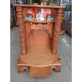 Mua Bàn thờ Thần Tài Ông Địa đẹp gỗ Gõ đỏ ngang 68 cao 98   Mã SP G5 - Đồ Thờ Thắng Duyên Đại Phát