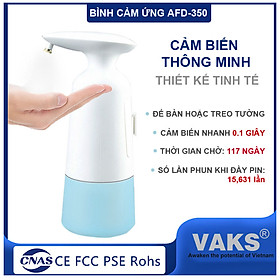 Mua Bình rửa tay cảm ứng tự động  AFD-350  350ml - 3 viên PIN AA - Phun sương  tạo bọt  nhỏ giọt