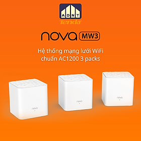 Mua Hệ thống phát wifi chuẩn 1200 Mbps băng tần kép Wireless Router Nova MW3 Tenda hàng chính hãng
