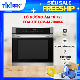 Mua Lò Nướng Âm Tủ Ecalite EOV-JA7060SS - 70L - 9 Chức Năng Nướng - Điều Khiển Cảm Ứng - Hàng Chính Hãng