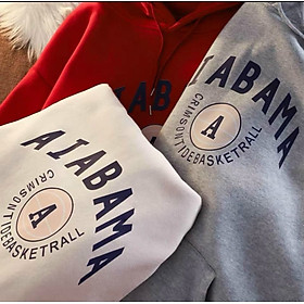 Áo Hoodie oversize ALABAMA tay dài thu đông phong cách Hàn Quốc, Áo khoác nam nữ nỉ ngoại hoodie ALABAMA, Áo khoác Hoodies nam nữ vải nỉ bông mềm ấm form rộng Freesize Thời trang Hot Trend Kita Unisex - AIABAMA