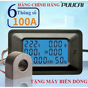 Mua Công tơ điện tử đồng hồ điện thiết bị đo công suất 6 thông số 100A 220V - HÀNG CHÍNH HÃNG