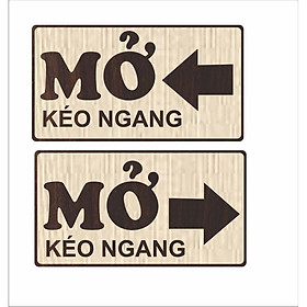 Mua (Mới) Bảng Gỗ Treo Cửa Kéo Ngang Trái  Phải
