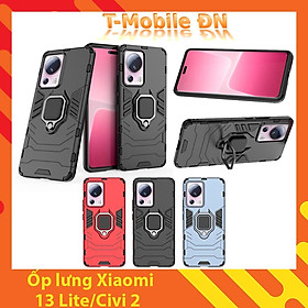 Ốp lưng Xiaomi 13 Lite/Civi 2,Ốp Chống sốc Iron Man có giá đỡ nhẫn iring Bảo vệ viền và Camera cho Xiaomi 13 Lite/Civi2 - Xiaomi Civi 2