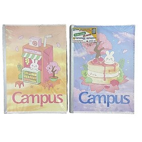 [MẪU MỚI 2023] Vở Campus KAWAII 2 80 trang dòng kẻ ngang có chấm - Mua 10 quyển tặng bút nhớ dòng