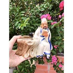 Mua Chậu tượng trồng bonsai gốm Bát Tràng cực đẹp: Lý Bạch đọc sách  Lý Bạch say  Lý Thiết Quải say