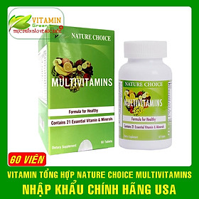 Vitamin tổng hợp NATURE CHOICE MULTIVITAMINS bổ sung 33 vitamin và khoáng