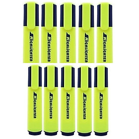 Hộp 10 bút dạ quang TL HL-012 vàng chanh