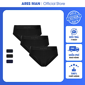 Combo quần lót nam, quần sịp nam chất thun lạnh kháng khuẩn co giãn 4 chiều phong cách nam tính - Ares Man