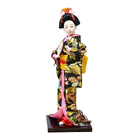 Ethnic Japanese Geisha Dolls Vintage Style Asian for Shelf Decor