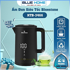 Mua Ấm Đun Siêu Tốc Thông Minh Bluestone KTB-3466  1.5Lit- 2200w  Hàng Chính Hãng