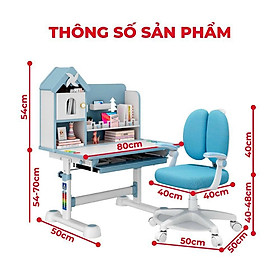 Mua Bộ bàn ghế học sinh thông minh chống cận điều chỉnh cao thấp tay quay Juno sofa CTIRSS68 ngang 80cm