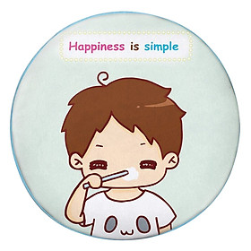 Gối Ôm Tròn Happiness Is Simple GOCP033