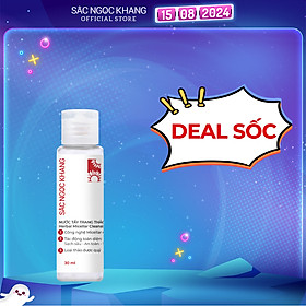 [SIZE DU LỊCH] Nước tẩy trang Sắc Ngọc Khang 30ml giúp làm sạch da bụi bẩn, bã nhờn, ngăn ngừa mụn hiệu quả