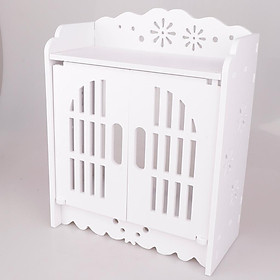 Gate Style Wall Mounted Toiletries Storage Holder Soap Box PVC Plastic