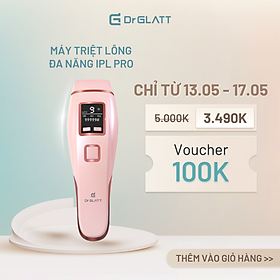 Máy triệt lông và trẻ hóa da IPL PRO, 3 trong 1, hang chinh hang Dr Glatt, thương hiêu Đức - Hồng