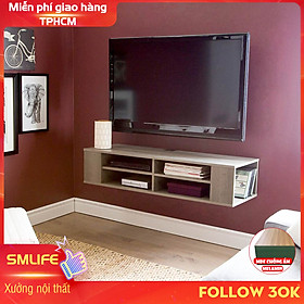 Mua Kệ Tivi gỗ hiện đại SMLIFE Tracee | Gỗ MDF dày 17mm chống ẩm | D120xR30xC25cm