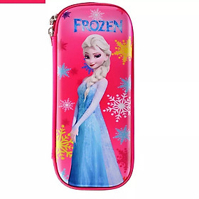 bóp bút , hộp bút cho bé gái in hình Elsa Anna 3D nhân vật hoạt hình E86