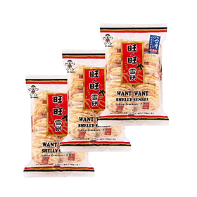 Combo 3 bánh gạo want want shelly senbei rice crackers 150g